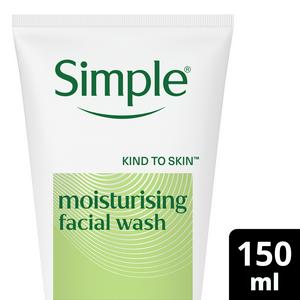 Simple Kind to Skin Moisturising Face Wash for Sensitive Skin 150ml