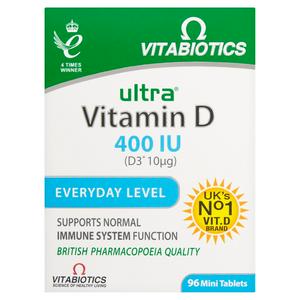 Vitabiotics Ultra Vitamin D 400 IU Everyday Level Tablets x96