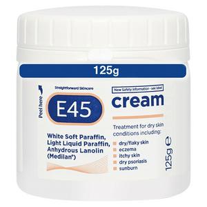 E45 Moisturiser Body Cream for Dry Skin & Eczema 125g