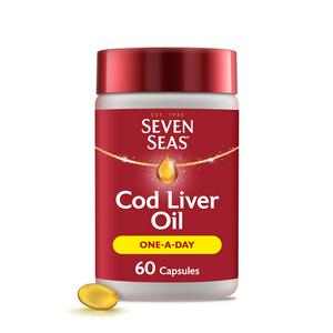 Seven Seas Omega-3 Fish Oil Plus Cod Liver Oil Capsules x60