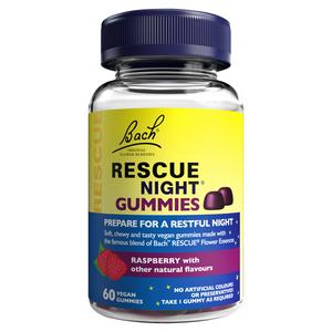 Bach Rescue Night Vegan Gummies Raspberry with Other Natural Flavours x60