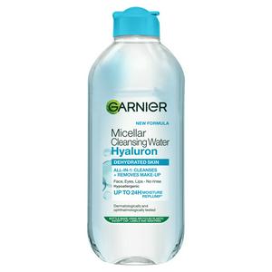 Garnier Micellar Hyaluronic Aloe Water Facial Cleanser Makeup Remover For Dehydrated Skin 400ml