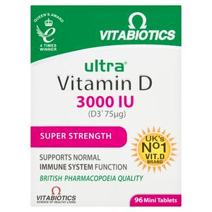 Ultra Vitamin D 3000 IU Super Strength Mini Tablets x96
