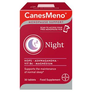 Canesmeno Menopause Support Night Food Supplement Tablets x30