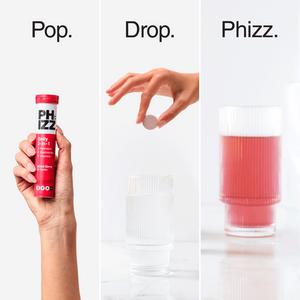 Phizz Daily 3-in-1 Hydration, Electrolytes & Vitamins Effervescent Tablets Mixed Berry x20 Tablets - Image 4