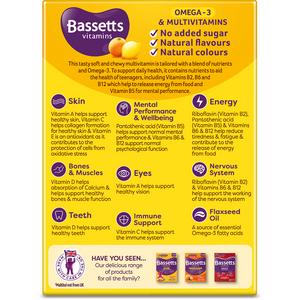 Bassetts Vitamins Omega-3 & Multivits 12-18 Soft & Chewies x30 - Image 2