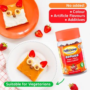 Haliborange Iron & Vitamin C Energy Support Strawberry Softies x30 - Image 4