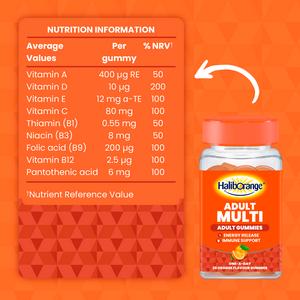 Haliborange Adult Multi Orange Flavour On-a-Day Adult Gummies x30 - Image 4