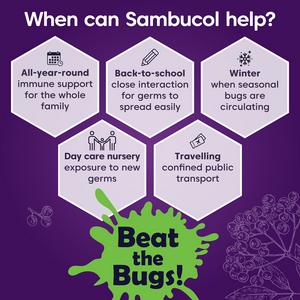 Sambucol Black Elderberry Liquid for Kids + Vitamin C 1-12 Years 120ml - Image 4