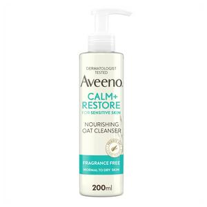 Aveeno Face Calm & Restore Nourishing Oat Face Wash Cleanser 200ml