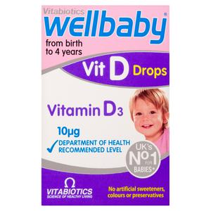 Wellbaby Vit D Drops From Birth To 4 Years 30ml