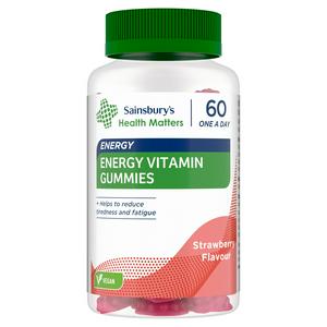 Sainsbury's Health Matters One a Day Strawberry Flavour Energy Vitamin Gummies x60