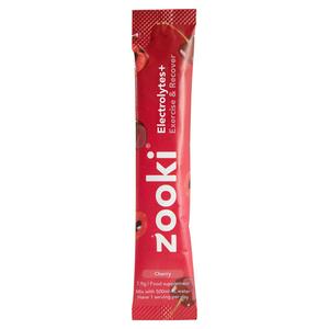 Zooki Hydration + Exercise & Recover Food Supplement Cherry 7.9g