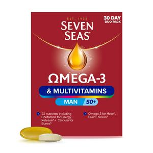Seven Seas Omega 3 & Multivitamins Man 50+ 30 Day Duo Pack