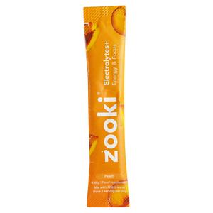 Zooki Hydration + Energy & Focus Food Supplement Peach 4.68g