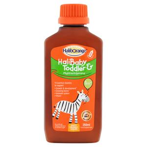 Haliborange Baby & Toddler Multivitamin Tasty Orange Liquid 1m+ 250ml