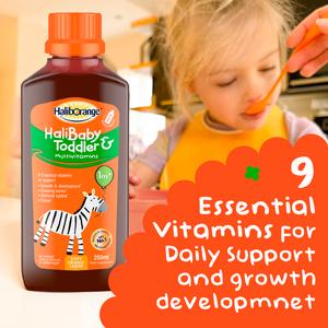Haliborange Baby & Toddler Multivitamin Tasty Orange Liquid 1m+ 250ml - Image 2