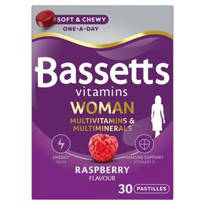 Bassetts Vitamins Woman Multivitamins & Multiminerals Raspberry Flavour Pastilles x30