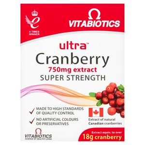 Vitabiotics Ultra Cranberry Extract Super Strength Tablets x30 750mg