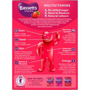 Bassetts Vitamins Multivitamins Strawberry Flavour Gummies 3-6 Years x60 - Image 2