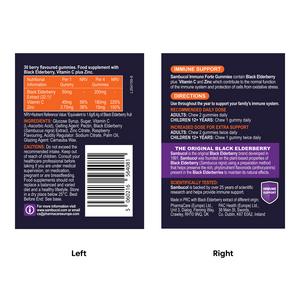 Sambucol Immuno Forte Black Elderberry Gummies x30 - Image 2