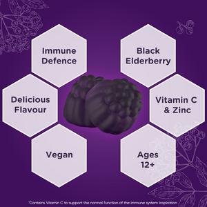 Sambucol Immuno Forte Black Elderberry Gummies x30 - Image 3