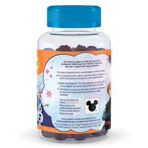 Haliborange Disney Frozen Iron & Vit C 60 Character Shaped Blackcurrant Flavour Softies for Kids 3+