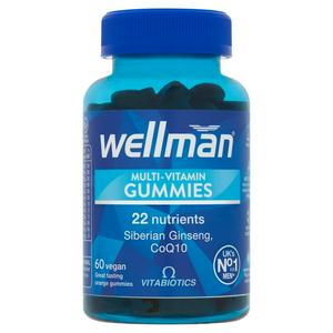 Vitabiotics Wellman Multi-Vitamin Vegan Gummies Natural Orange Flavour x60