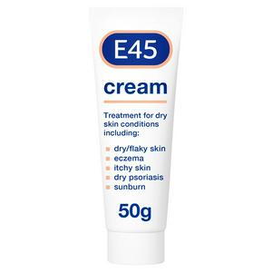 E45 Moisturiser Body Cream for Dry Skin & Eczema 50g