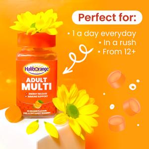 Haliborange Adult Multi Orange Flavour On-a-Day Adult Gummies x30 - Image 2