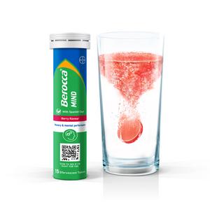 Berocca Mind Berry Flavour Effervescent Tablets x15 - Image 2