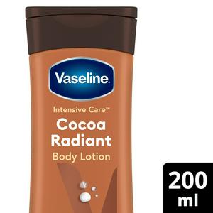 Vaseline Intensive Care Cocoa Radiant Body Lotion Moisturises & Restores Glow to Dry Skin 200ml