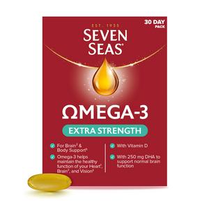 Seven Seas Omega-3 Fish Oil Extra Strength with Vitamin D Capsules x30