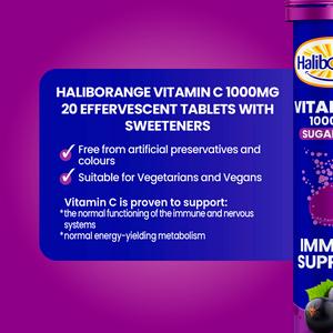 Haliborange Effervescent Vitamin C, Blackcurrant Flavour x20 - Image 2