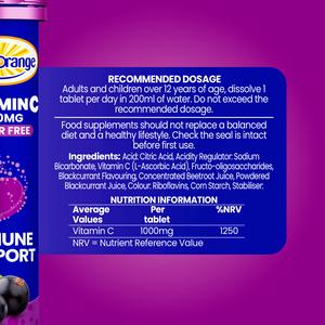 Haliborange Effervescent Vitamin C, Blackcurrant Flavour x20 - Image 3