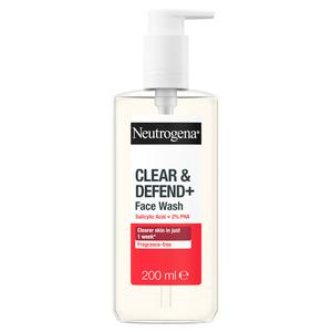 Neutrogena Clear & Defend 2% Salicylic Acid Face Wash 200ml