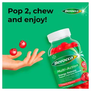 Berocca Multi Action Cherry Flavour Gummies x60 - Image 3