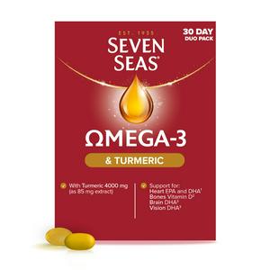 Seven Seas Omega-3 Fish Oil & Turmeric with Vitamin D 30 Day Duo Pack