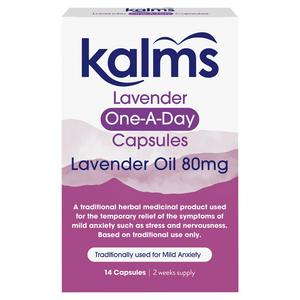 Kalms One-A-Day Lavender Oil 80mg x14 Capsules