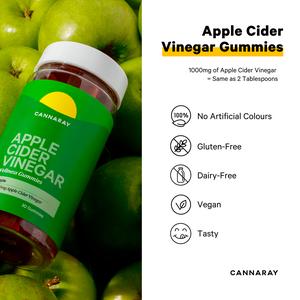 Cannaray Apple Cider Vinegar Wellness Gummies Apple x30 - Image 4