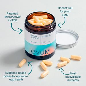 Ovum Time to Conceive Fertility Food Supplement Capsules x90