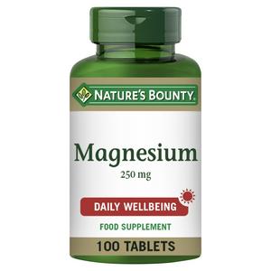 Nature's Bounty Magnesium Coated Tablets, 250mg x100