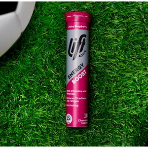 Lift Activ Juicy Raspberry Energy Boost Chewable Tablets x18 72g - Image 4