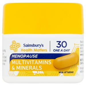 Sainsbury's Health Matters Women's Health Menopause Support One A Day Tablet x30