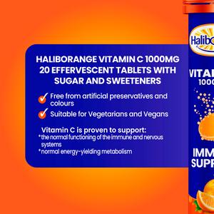Haliborange Vitamin C Tablets, Effervescent, Ruby Red Orange x20 - Image 2