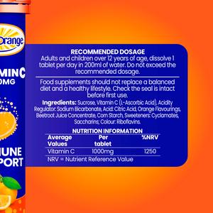 Haliborange Vitamin C Tablets, Effervescent, Ruby Red Orange x20 - Image 3