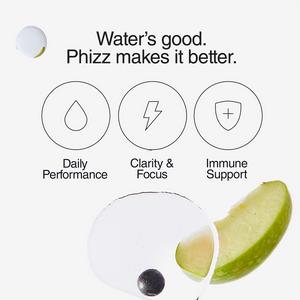 Phizz Daily 3-in-1 Hydration, Electrolytes & Vitamins Effervescent Tablets Apple + Blackcurrant x20 Tablets - Image 6
