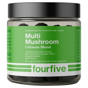 Fourfive Ultimate Blend Multi Mushroom Berry Flavour Food Supplement Gummies x60
